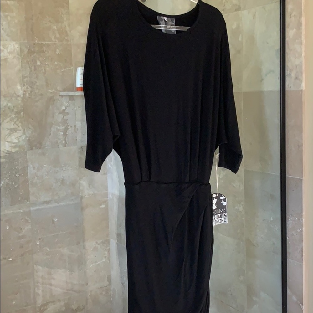 Young Fabulous & Broke Black Open Back Dress M